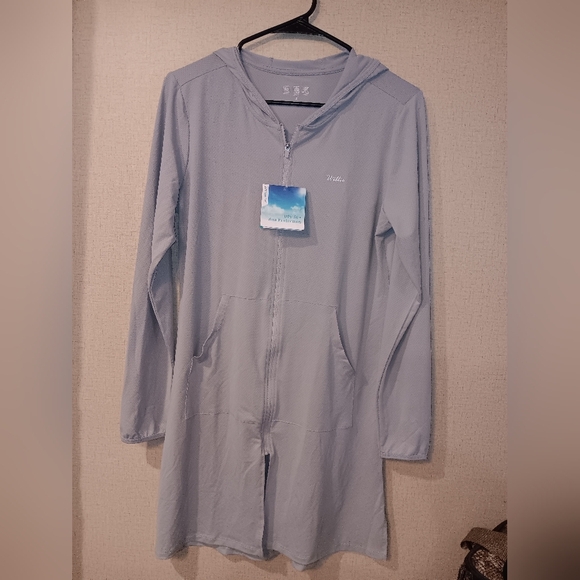 WILLIT Women's Long Hoodie Jacket UPF 50+Designed to keep you Dress Size S New - Picture 3 of 7